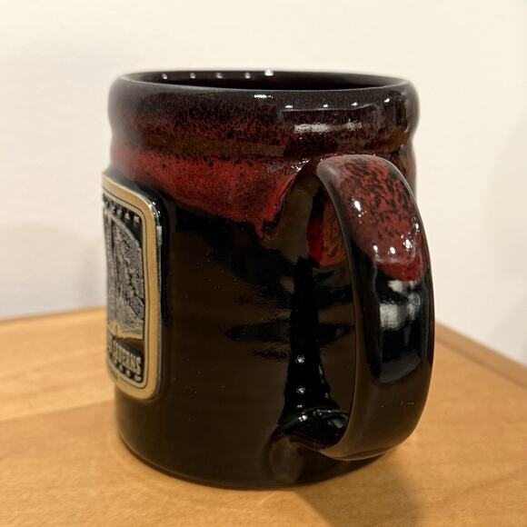 Deneen Pottery Coffee Mug Kartchner Caverns State Park Arizona 2018 Red/Black - Picture 4 of 6